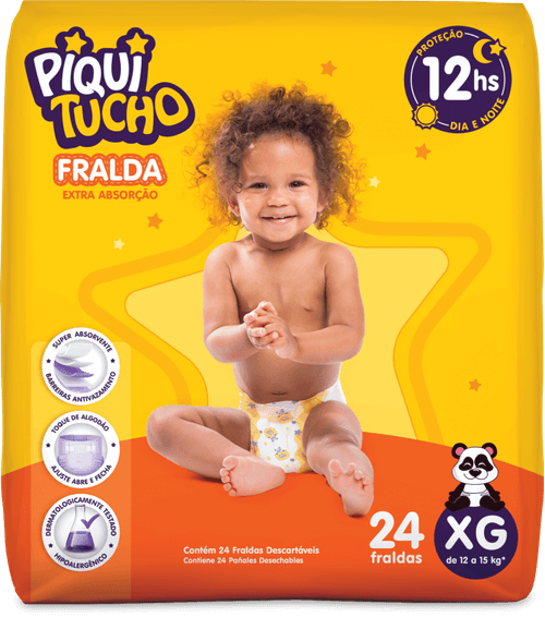 Fralda Piquitucho Mega XG 24un