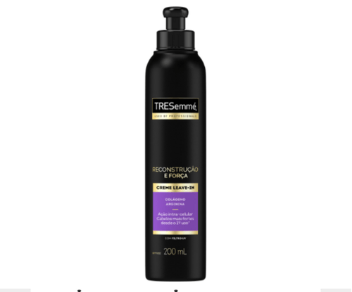 Creme Leave-In Colágeno e Arginina com Filtro UV Tresemmé Reconstrução e Força Frasco 200ml