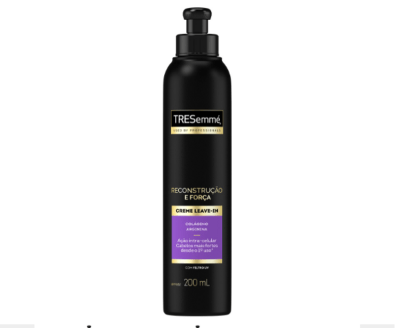 Creme-Leave-In-Colageno-e-Arginina-com-Filtro-UV-Tresemme-Reconstrucao-e-Forca-Frasco-200ml