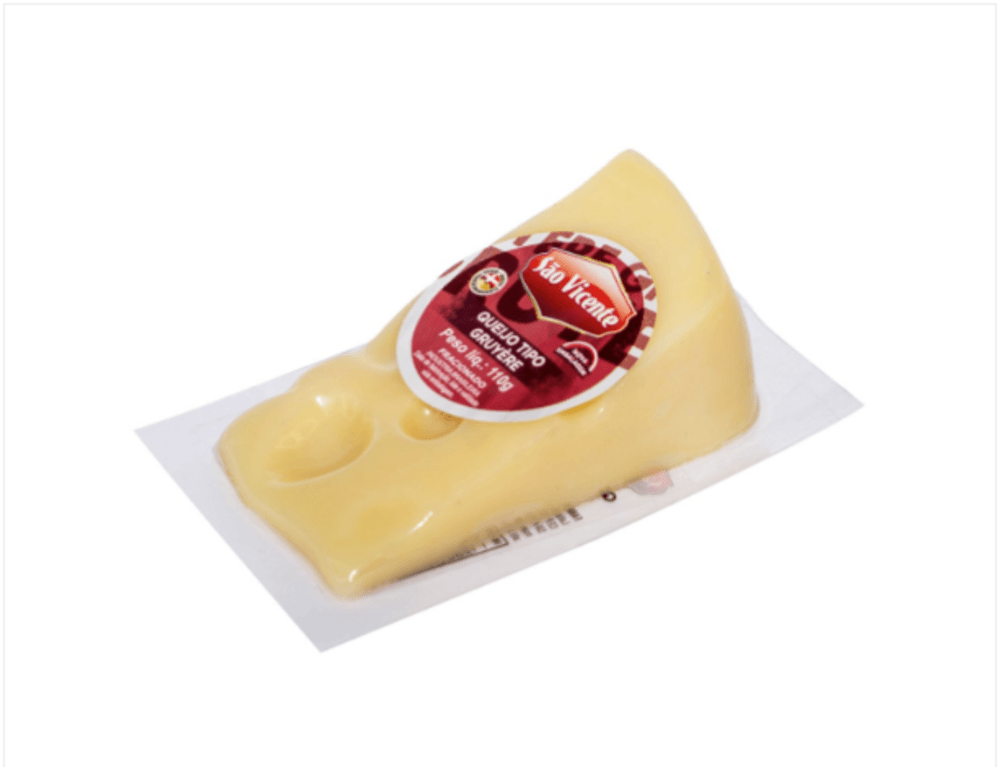 Queijo Tipo Gruyere SÃO VICENTE Fracionado 110g