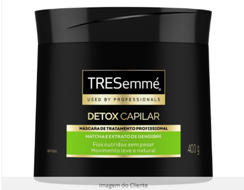 Máscara de Tratamento Profissional Matcha e Extrato de Gengibre Tresemmé Detox Capilar Pote 400g