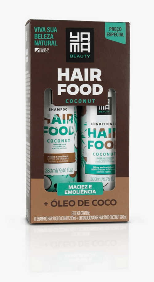 Kit Yama Hair Food Sh+Co 280+ 200ml Coconut/Oleo D