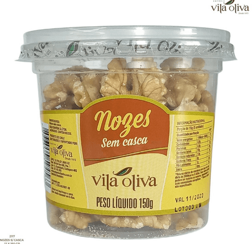 NOZES SEM CASCA VILA OLIVA POTE 150 G