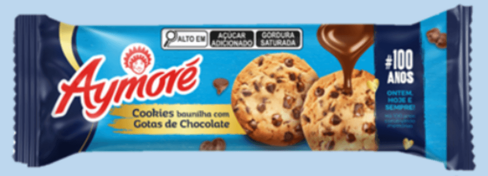 Cookies Aymore Sabor Baunilha com Gotas Sabor Chocolate 60G