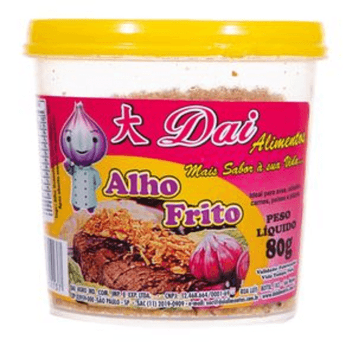 Alho Frito Dai Alimentos Pote 80 g