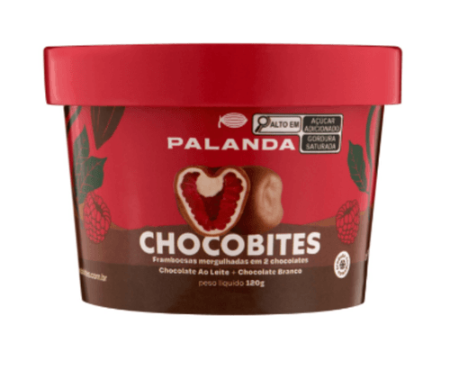 CHOCOBITES PALANDA FRAMB CONG BANHADA CHOC AO LEITE/ BCO 120G- PT