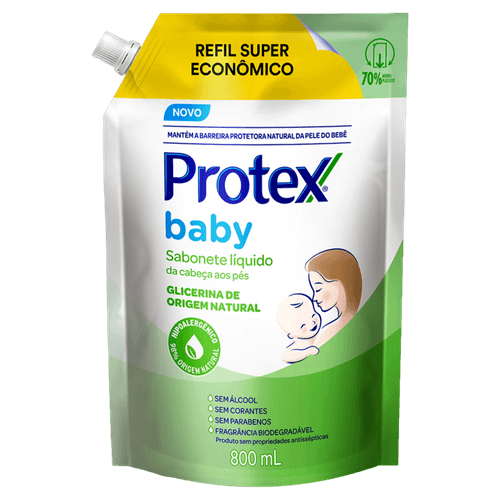 REFIL SABONETE LÍQUIDO PROTEX BABY GLICERINA 800ML