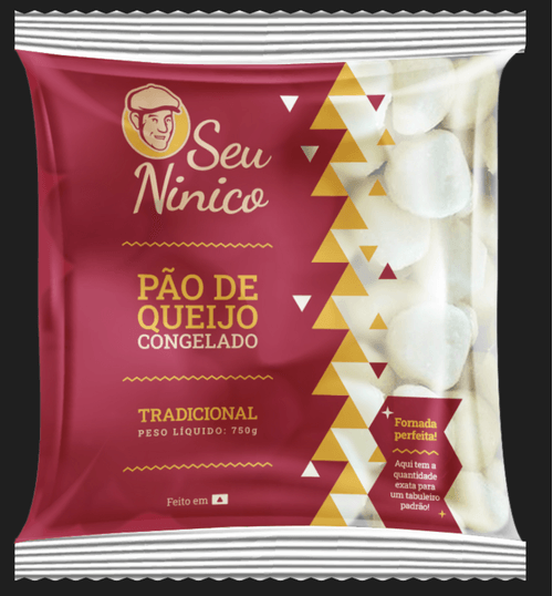 PAO DE QUEIJO SEU NINICO 750G TRADICIONAL CONGELADO