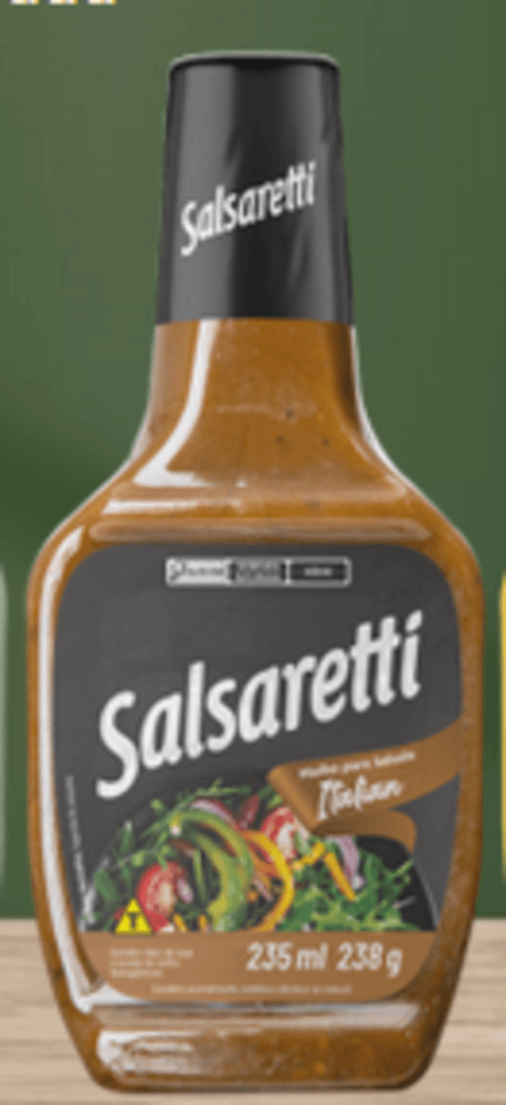 Molho para Salada Italiano Salsaretti Squeeze 235ml