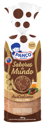Pao-de-Forma-Australiano-Integral-com-Cacau-e-Mel-Panco-Sabores-do-Mundo-Pacote-380g