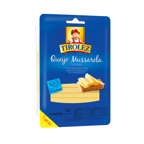 Queijo Mussarela Fatiado Tirolez 150g