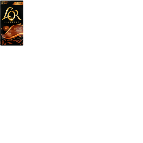 Café em Cápsula Torrado e Moído Espresso Caramelo L'or Flavours Collection Caixa 52g 10 Unidades