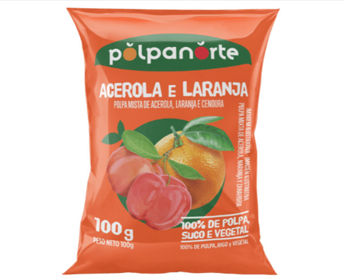Polpa de Fruta Acerola e Laranja Polpanorte 100g