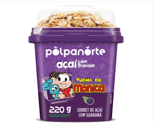 Creme de Açaí Tradicional com Granola Polpanorte 220g