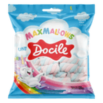 Marshmallow-Baunilha-Recheio-Morango-Uni-Docile-Maxmallows-Pacote-135g