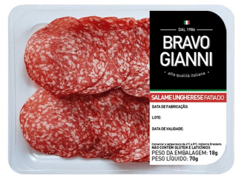 Salame Bravo Gianni Ungherese Fatiado 70g