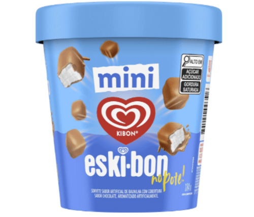 SORVETE KIBON ESKI-BON 184G PT - BAUNILHA COBERTURA DE CHOCOLATE