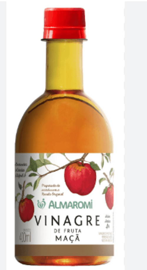 Vinagre de Fruta Maçã Almaromi Frasco 400ml