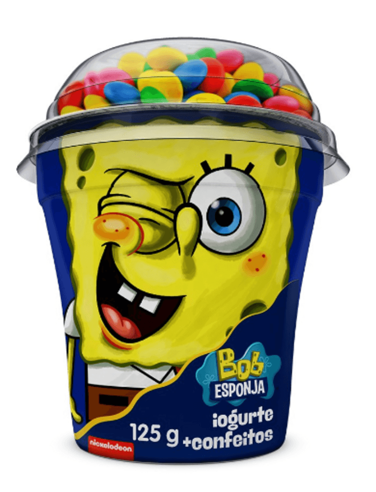 Iogurte-Creme-Tradicional-com-Confeito-Bob-Esponja-Elege-Copo-125g
