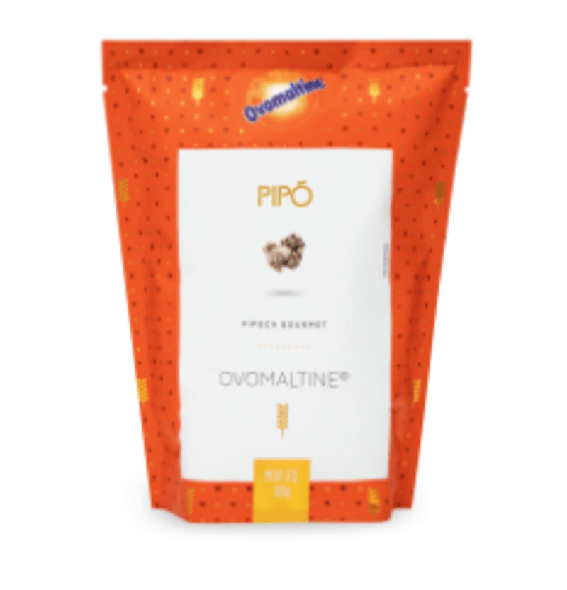 Pipoca-Pronta-Doce-Ovomaltine-Chocolate-Crocante-Pipo-Gourmet-Sache-100g
