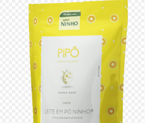 Pipoca Pronta Doce Leite em Pó Ninho Pipó Gourmet Sachê 100g