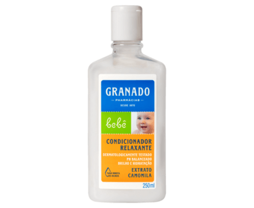 Condicionador Relaxante Brilho e Hidratação Extrato Camomila Granado Bebê Frasco 250ml