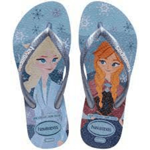 Chinelo Havaianas Kids Slim Princess Brisa Lilás - 33/34