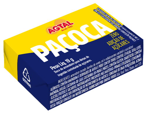 PACOCA AGTAL 19G ZERO ADIÇÃO ACUCAR
