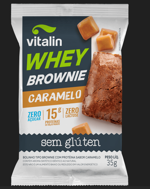 BROWNIE VITALIN WHEY CARAMELO 35G ZERO