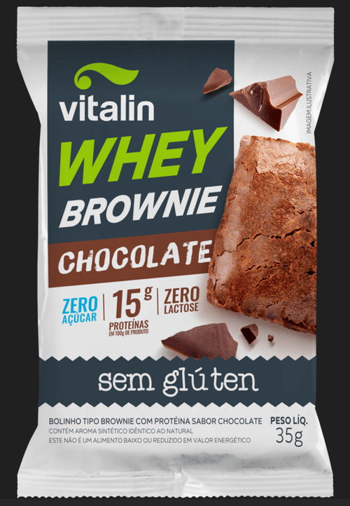 BROWNIE VITALIN WHEY 35G ZERO CHOCOLATE