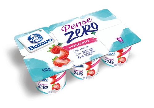 Iogurte Polpa Sabor Morango Pense Zero