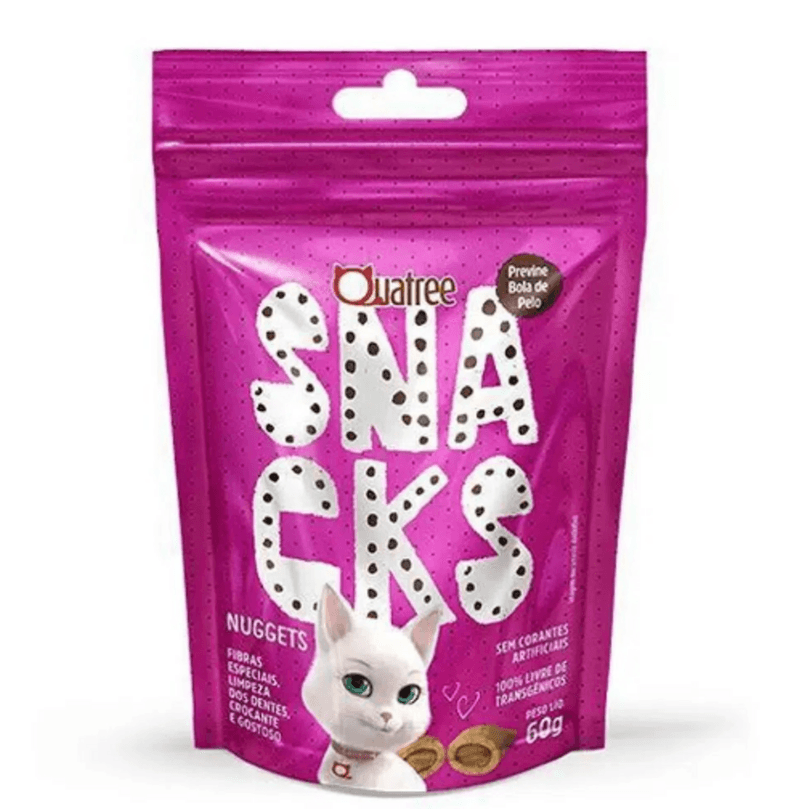Petisco-Quatree-Snacks-Nuggets-Gatos-Bola-e-Pelo-60g