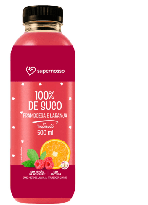 SUCO MISTO TROPISUCO 500ML-GF LARANJA/MACA/FRAMBOESA