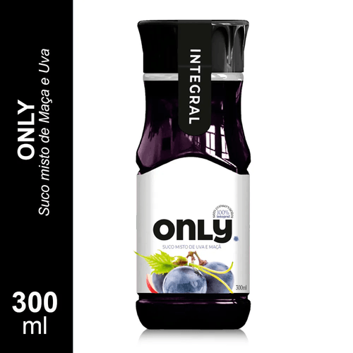 SUCO MISTO ONLY UVA/MACA  300ML