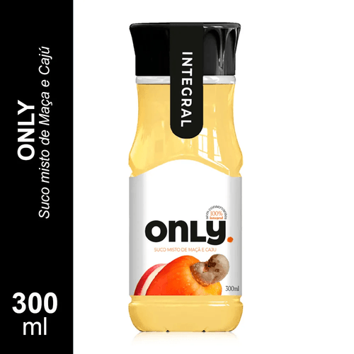 SUCO MISTO ONLY CAJU/MACA 300ML