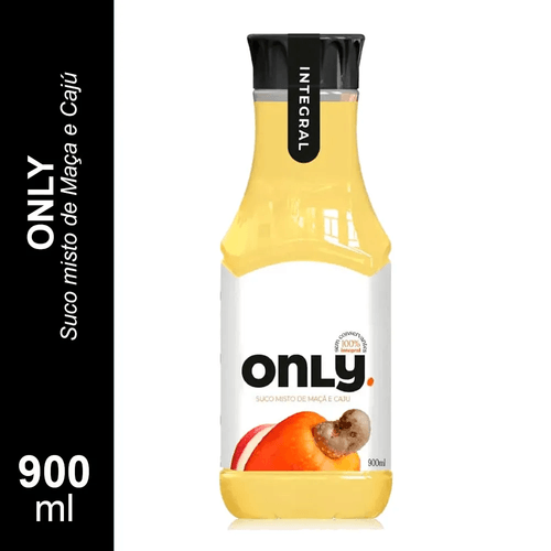 SUCO MISTO ONLY CAJU/MACA 900ML