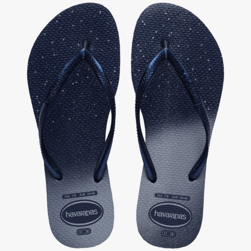 Chinelo Marinho/Marinho Slim Gloss Havaianas n° 35/36