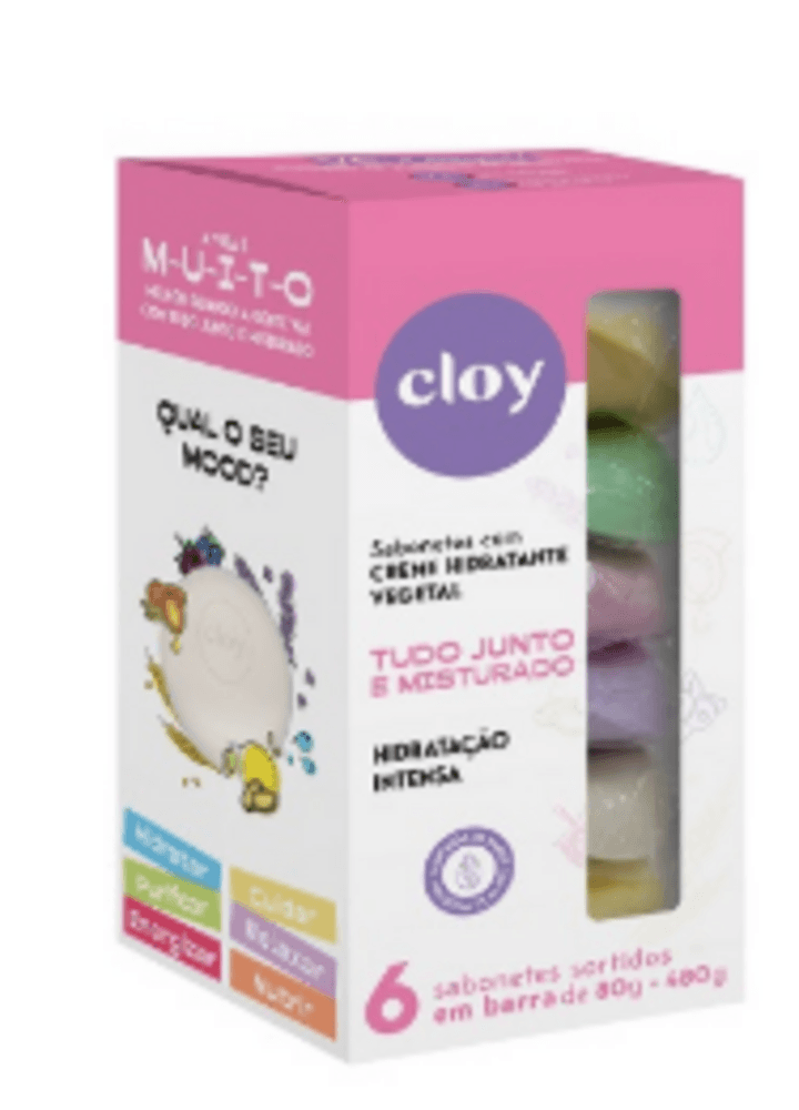 PAC-SABONETE--CLOY-CREME---RED-FRUITS---AVEIA---GINGER---LEMON---LAVANDA---ARGAN-CLOY-80G-CADA