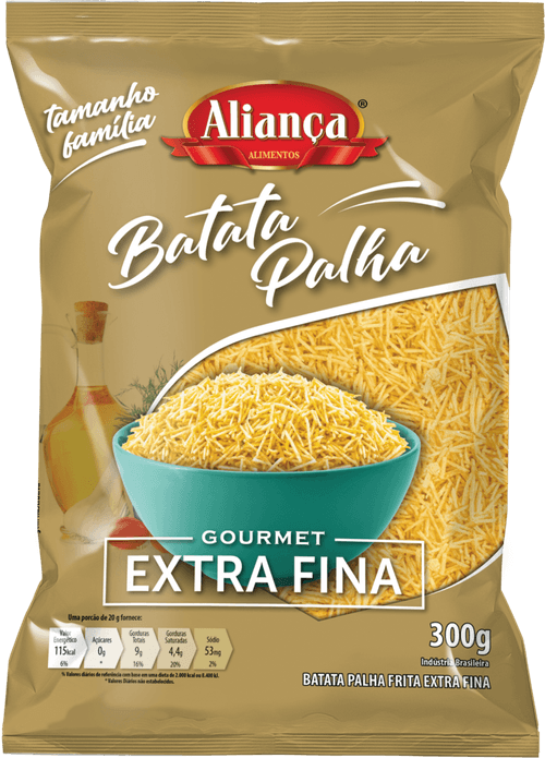 Batata Palha Aliança Extra Fina Pacote 300g