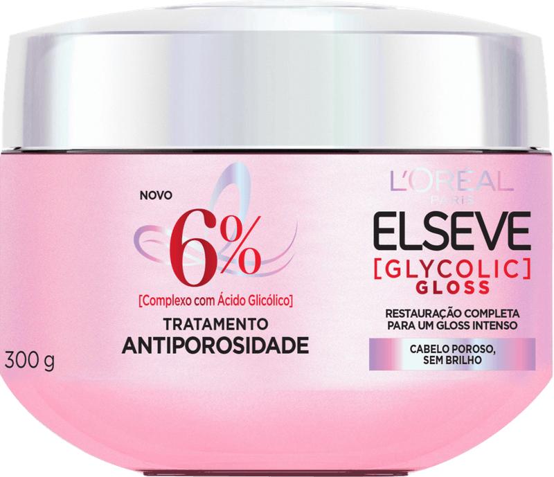 Tratamento-Antiporosidade-L-Oreal-Paris-Elseve-Glycolic-Gloss-300G