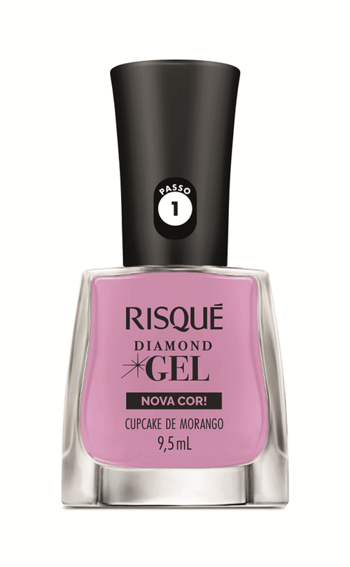 ESM RISQUE DIAMOND GEL NU 1UN CUPCAKE DE MORANGO