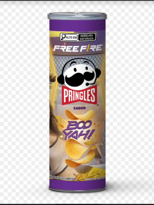 Salgadinho de Batata Saborizado Booyah! Free Fire Pringles Tubo 105g