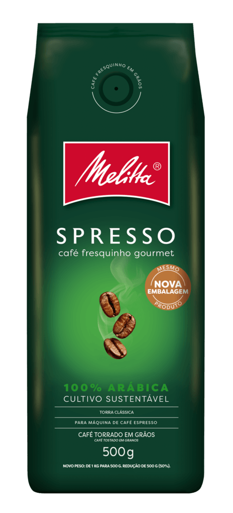 Cafe-Torrado-em-Graos-Spresso-100--Arabica-Melitta-Gourmet-Pacote-500g