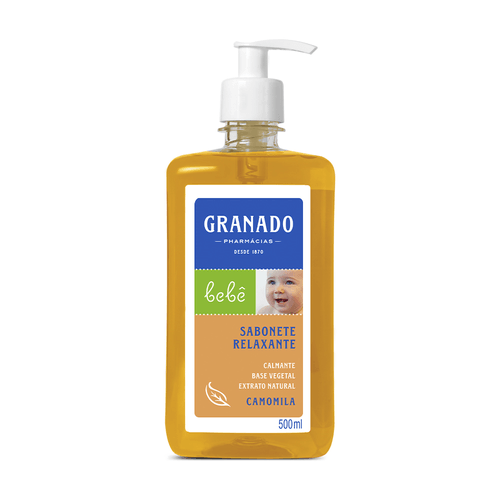 Sabonete Líquido Relaxante Camomila Granado Bebê Frasco 500ml