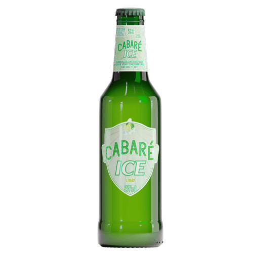Bebida Mista Alcoólica Gaseificada de Saquê, Vodka e Cachaça Limão Cabaré Ice Garrafa 275ml
