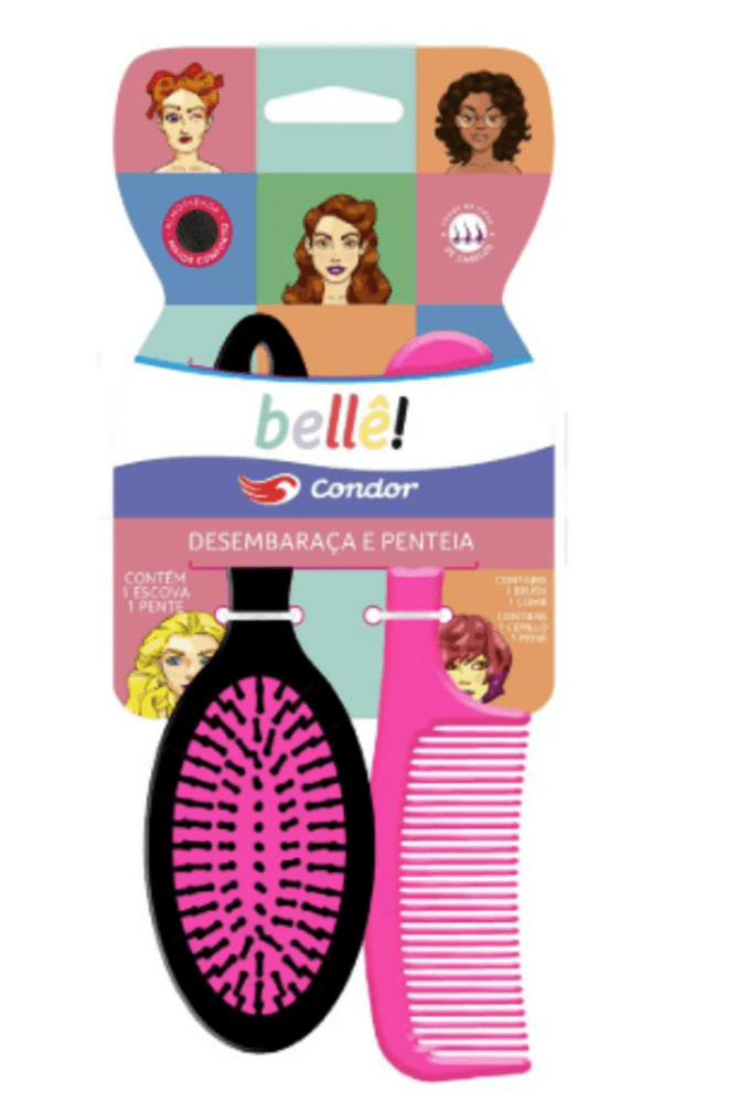 KIT-ESCOVA-OVAL---PENTE-CONDOR-BELLE
