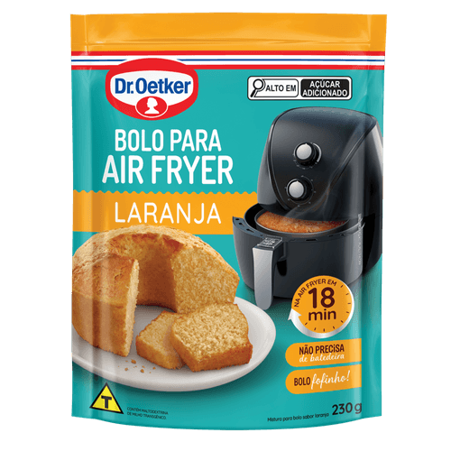 BOLO DR OETKER P AIR FRYER-230G LARANJA