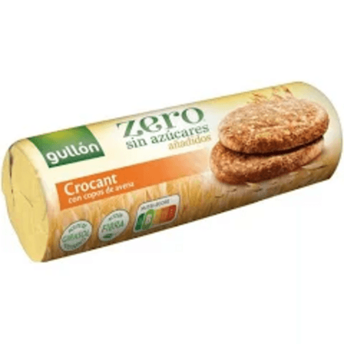 Biscoito com Flocos de Aveia sem Adição de Açúcar Gullón Pacote 280g