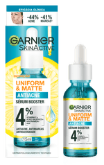 Serum-Booster-Antiacne-4--Vitamina-C---Acido-Salicilico---Niacinamida---Aha-Garnier-SkinActive-Uniform---Matte-Caixa-15ml