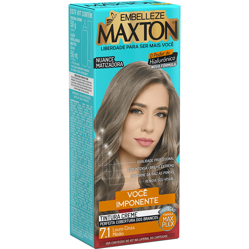 Tintura-Embelleze-Maxton---Tom-7.1-Louro-Cinza-Medio
